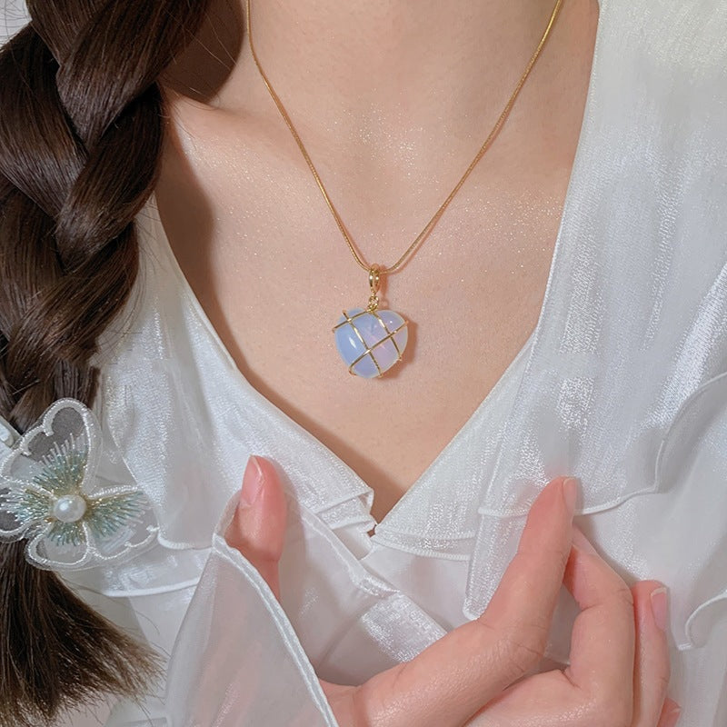 Moonstone Necklace for Young Girls - Enchanting Jewelry Inspired by Cartoon Princesses